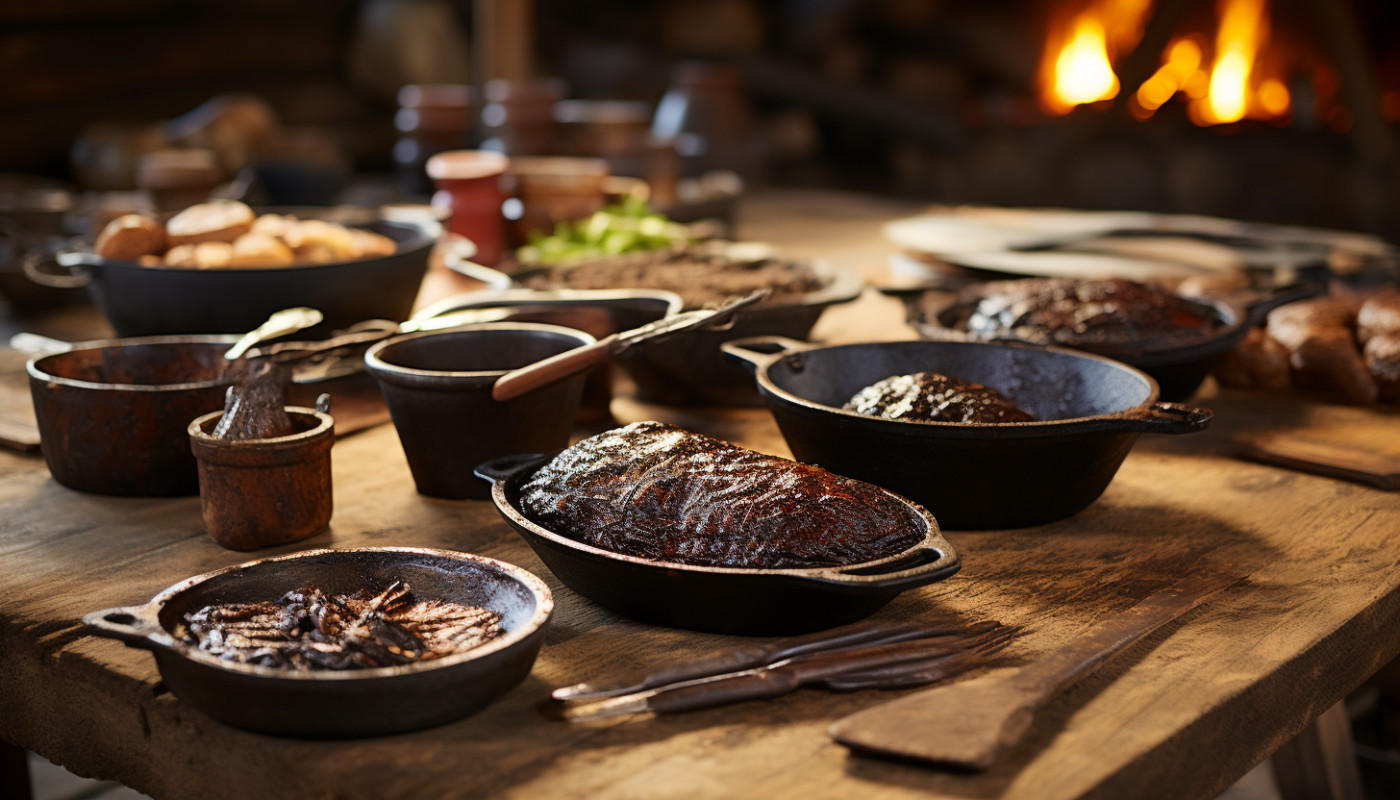 Développement sur quelques ustensiles en fonte