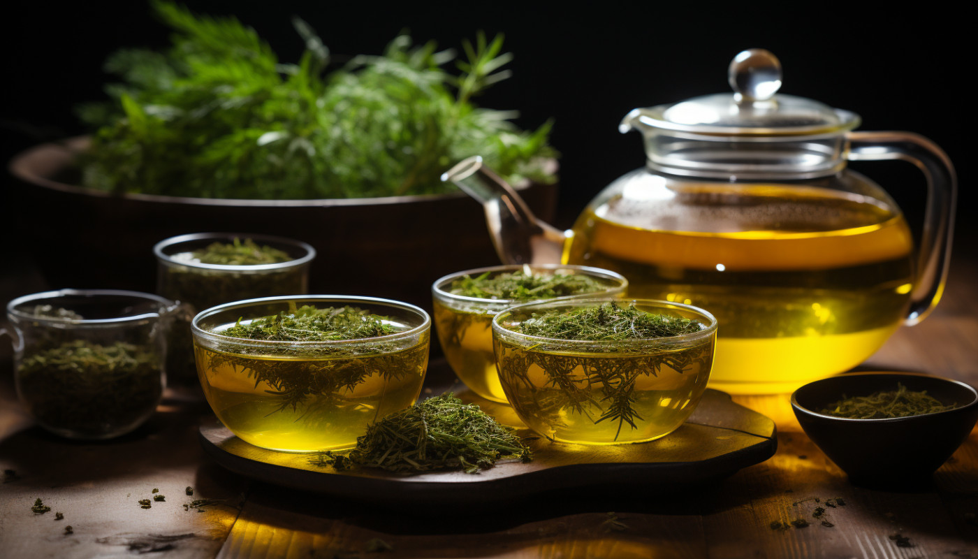 La préparation de la tisane au Cannabidiol